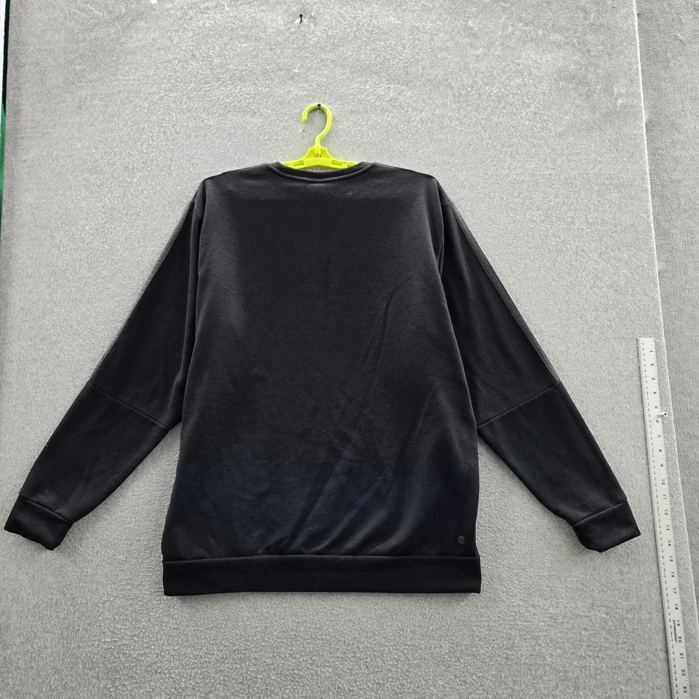 Adidas‎ Men Sweatshirt XL Black Fleece HM2607 Activewear Logo Long Sleeve